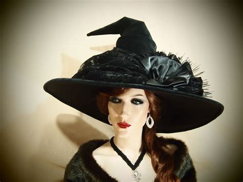 Midnight and carmine witch hat